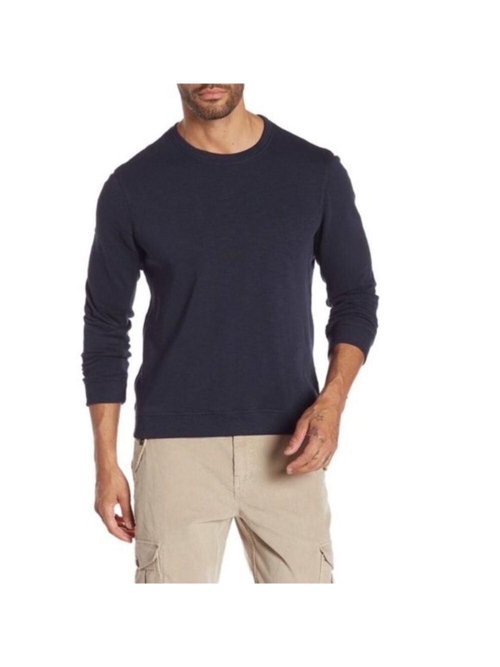 MICHAEL BASTIAN French Terry Pullover Sweater